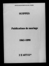 Suippes. Publications de mariage 1862-1890