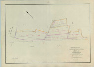 Aulnay-l'Aître (51022). Section ZA échelle 1/2000, plan remembré pour 1959 (extension d'Ablancourt sur Aulnay-l'Aître), plan régulier (papier armé)