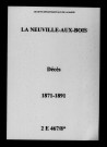 Neuville-aux-Bois (La). Décès 1871-1891