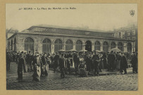 REIMS. 40 B. La Place des Marchés et les Halles / B. de L.