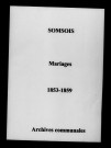 Somsois. Mariages 1853-1859