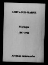 Loisy-sur-Marne. Mariages 1897-1901