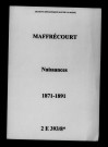 Maffrécourt. Naissances 1871-1891