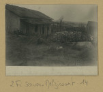 SERVON-MELZICOURT. [Presbytère provisoire de Servon sur l'emplacement du presbytère détruit].