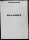 Billy-le-Grand. Naissances 1872