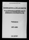 Dommartin-la-Planchette. Naissances 1871-1891