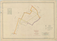 Hauteville (51286). Section X échelle 1/2000, plan remembré pour 1960, plan régulier (papier)