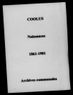 Coolus. Naissances 1861-1901