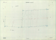 Bourgogne-Fresne (51075). Section ZC 2 échelle 1/2000, plan remembré pour 1982, contient une extension sur Auménancourt ZC, plan régulier de qualité P5 (papier armé).