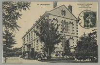 ÉPERNAY. La Champagne - Hôpital Auban-Moët. La chapelle. Pavillion [sic] militaire.
EpernayÉdition Lib. J. Bracquemart.[vers 1909]