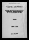 Vert-la-Gravelle. Décès 1824-1860