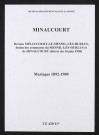 Minaucourt. Mariages 1892-1909