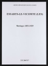 Essarts-le-Vicomte (Les). Mariages 1893-1929