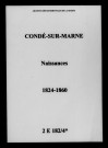 Condé-sur-Marne. Naissances 1824-1860