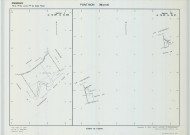 Ponthion (51441). Section ZB C échelle 1/2000, plan remembré pour 1994 (contient section C), plan régulier (calque)