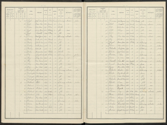 Saint-Pierre. Dénombrement de la population 1931