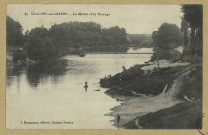 CHÂLONS-EN-CHAMPAGNE. 49- La Marne et le Barrage.
Château-ThierryJ. Bourgogne (16 Cognac, Imp. -Phot. Etablissements Ch. Collas et Cie).Sans date