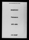 Herpont. Naissances 1871-1891