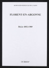 Florent. Décès 1892-1909