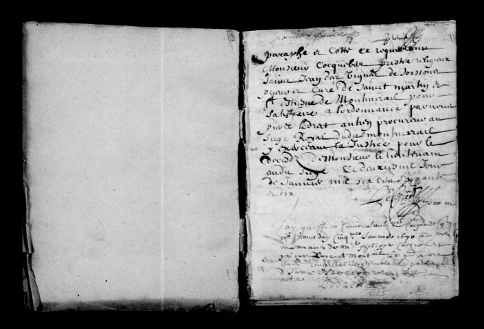 Montmirail. Baptêmes, mariages, sépultures 1670-1673