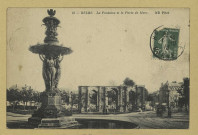 REIMS. 23. La Fontaine et la Porte Mars / N.D. Phot.