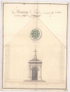 Elévation du portail de la nouvelle Eglise de Verzy, 1772.