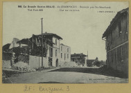 BERZIEUX. 866-La grande guerre 1914-15-En Champagne-Berzieux près de Ste Menehould-Une rue en ruines.
Phot. Express (92 - Nanterreimp. Baudinière).1914-1915