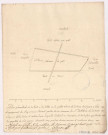 Plan géométral de la vente à exploiter en la petite forêt de la Noue, 1884.