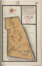 Plan détaillé du terroir de Ruffy : 15ème feuille, cantons dits le cran des brebis et la grande fesche (s,d, vers 1780), Pierre Villain