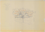 Bagneux (51032). Tableau d'assemblage échelle 1/10000, plan mis à jour pour 01/01/1959, non régulier (papier)