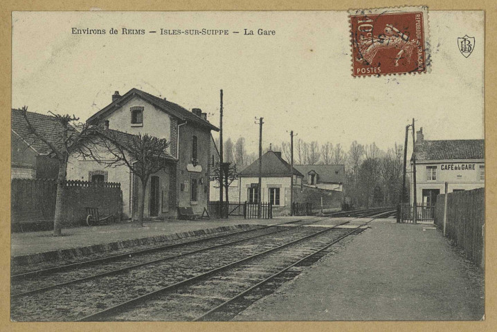 ISLES-SUR-SUIPPE. La Gare.
L. de B.[vers 1907]