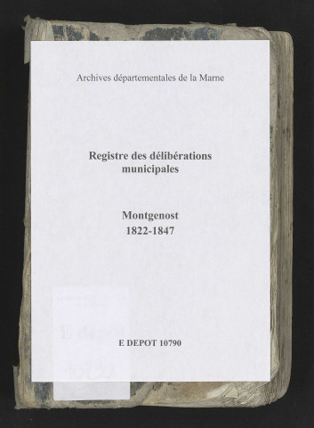 Délibérations municipales.