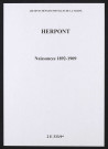 Herpont. Naissances 1892-1909