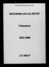 Mourmelon-le-Petit. Naissances 1824-1860