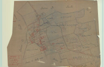Val-des-Marais (51158). Aulnizeux (51024). Section B2 échelle 1/1250, plan mis à jour pour 1933, plan non régulier (calque)