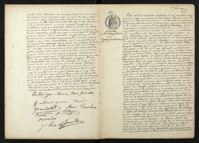 Boursault. Mariages 1893-1929