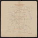 Tableau d'assemblage des plans directeurs de tir au 1/20 000.
Service géographique de l'Armée (Imp. G. C. T. A. IV).1918