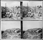 Vaux-Devant-Damloup. La Somme. Soldats français allant au secours des soldats anglais (vue 1). Fort de Vaux (vue 2)