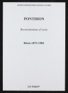 Ponthion. Décès 1873-1902 (reconstitutions)