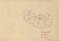 Matignicourt-Goncourt (51356). Tableau d'assemblage échelle 1/10000, plan mis à jour pour 1935, plan non régulier (papier)