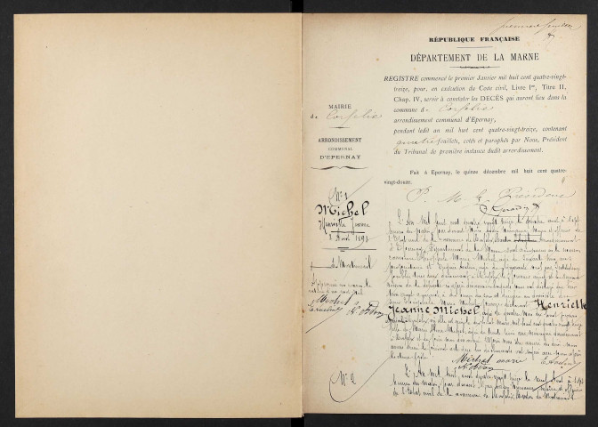 Corfélix. Décès 1893-1929