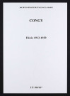 Congy. Décès 1913-1929