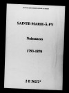 Sainte-Marie-à-Py. Naissances 1793-1870