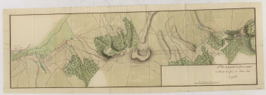Plan de la partie de chemin projetté de Reims au cran de Ludes, levé en 1776.