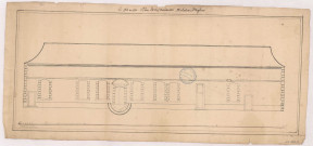 Plan du Rez de chaussée du château d'Anglure, 1762.