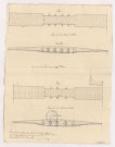 Plans des ponts à la sortie de la ville de Fismes, 1788.