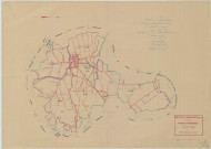 Heiltz-le-Maurupt (51289). Tableau d'assemblage échelle 1/10000, plan mis à jour pour 1943, plan non régulier (papier)