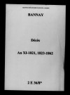 Bannay. Décès an XI-1862