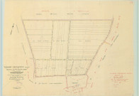 Villers-Franqueux (51633). Section Z1 échelle 1/1250, plan remembré pour 1954, plan régulier (papier).
