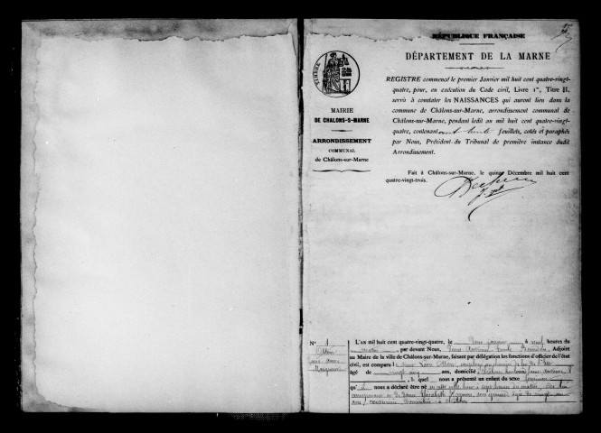 Châlons-sur-Marne. Naissances 1884